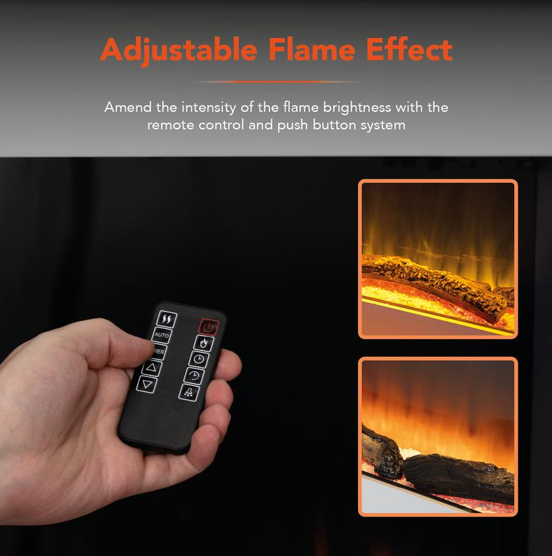 Hingham Wall Mounted Fireplace Suite White