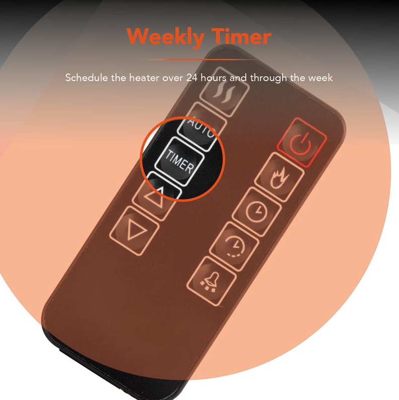 Hingham Wall Mounted Fireplace Suite White