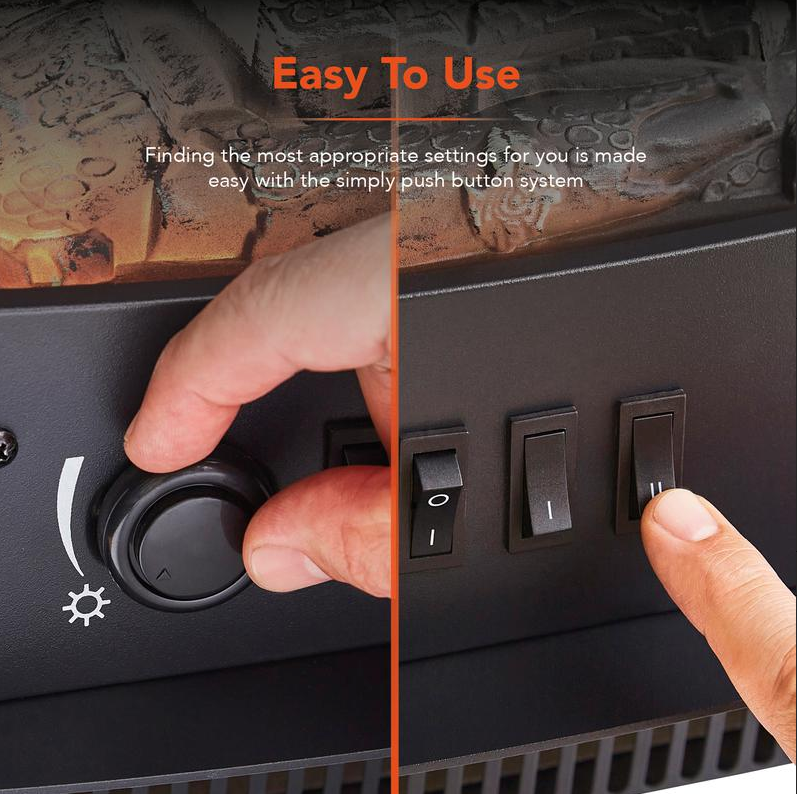 Cambridge 1.85KW Stove Fireplace Suite in Grey