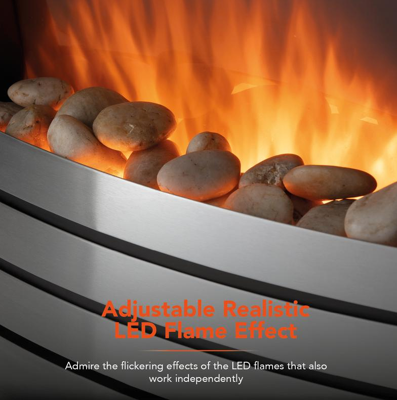 Chester 2KW Fireplace Suite Oak Effect