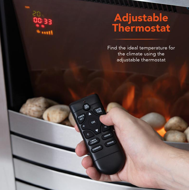 Chester 2KW Fireplace Suite Oak Effect