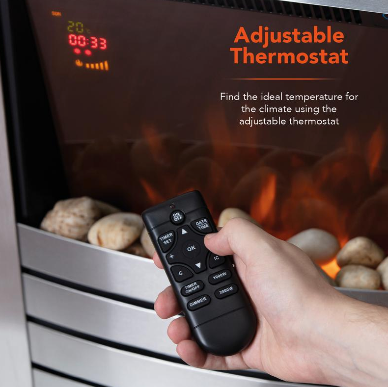 Chester 2KW Fireplace Suite White