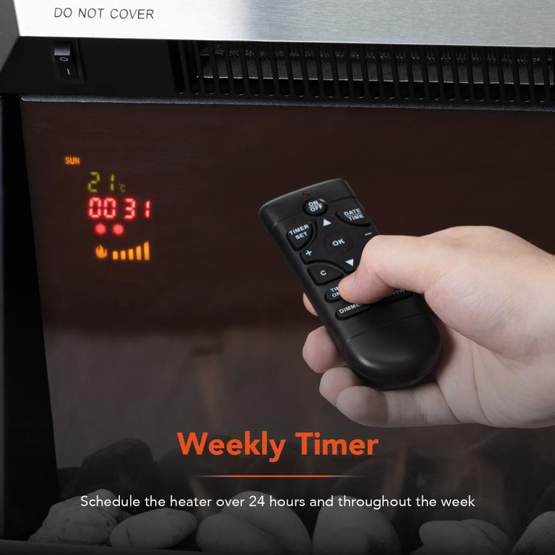 Chester 2KW Fireplace Suite White