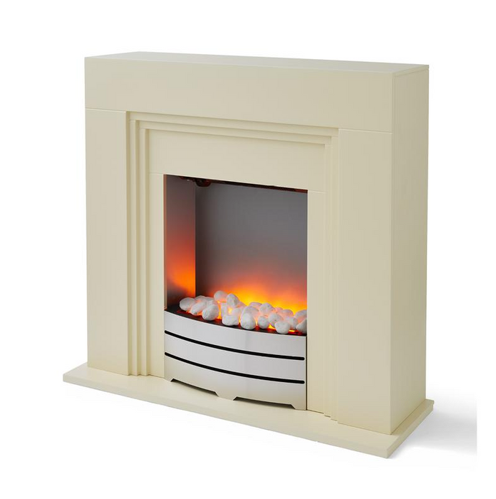 York Ivory Fireplace Suite