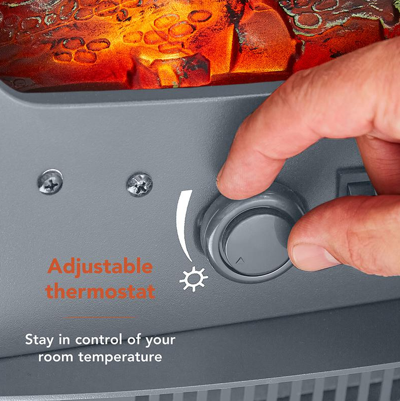 Jesmond Log Effect Fire Stove Grey 1.85KW