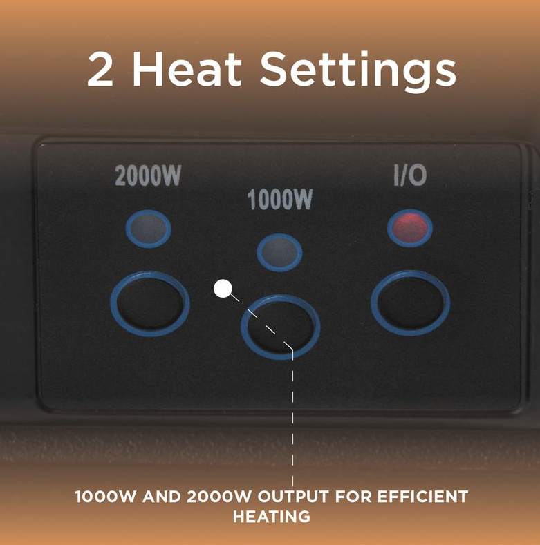 Whitby 2KW Electric Fire Inset with Remote Control Brass