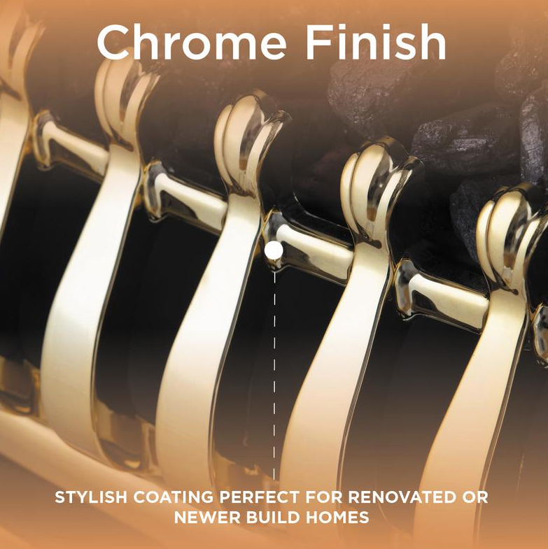 Whitby 2KW Electric Fire Inset with Remote Control Brass