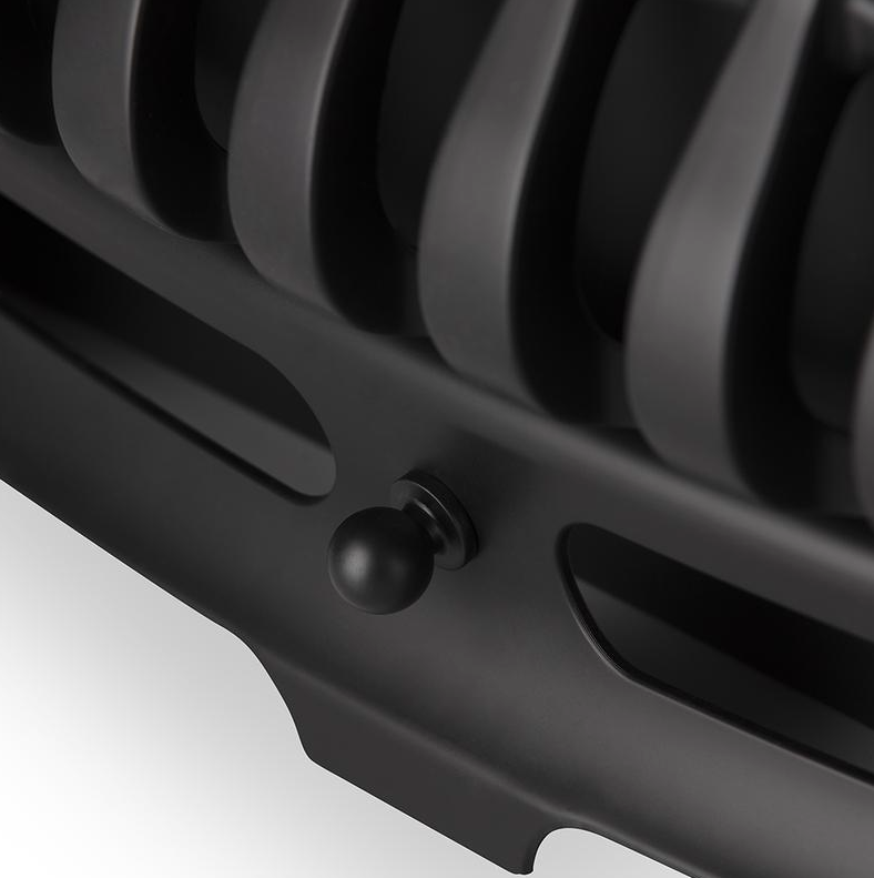 Flame Effect Fireplace with Remote Control Stainless Steel 2KW