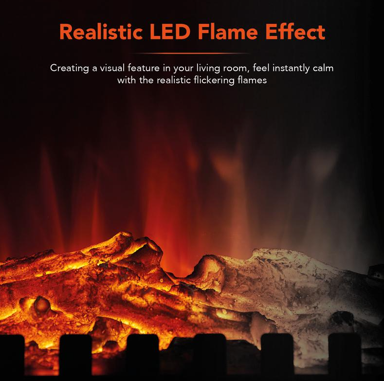 Stirling Electric Fire Stove 2KW Cream