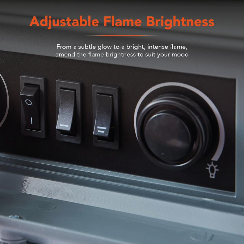 Stirling Electric Fire Stove 2KW Grey