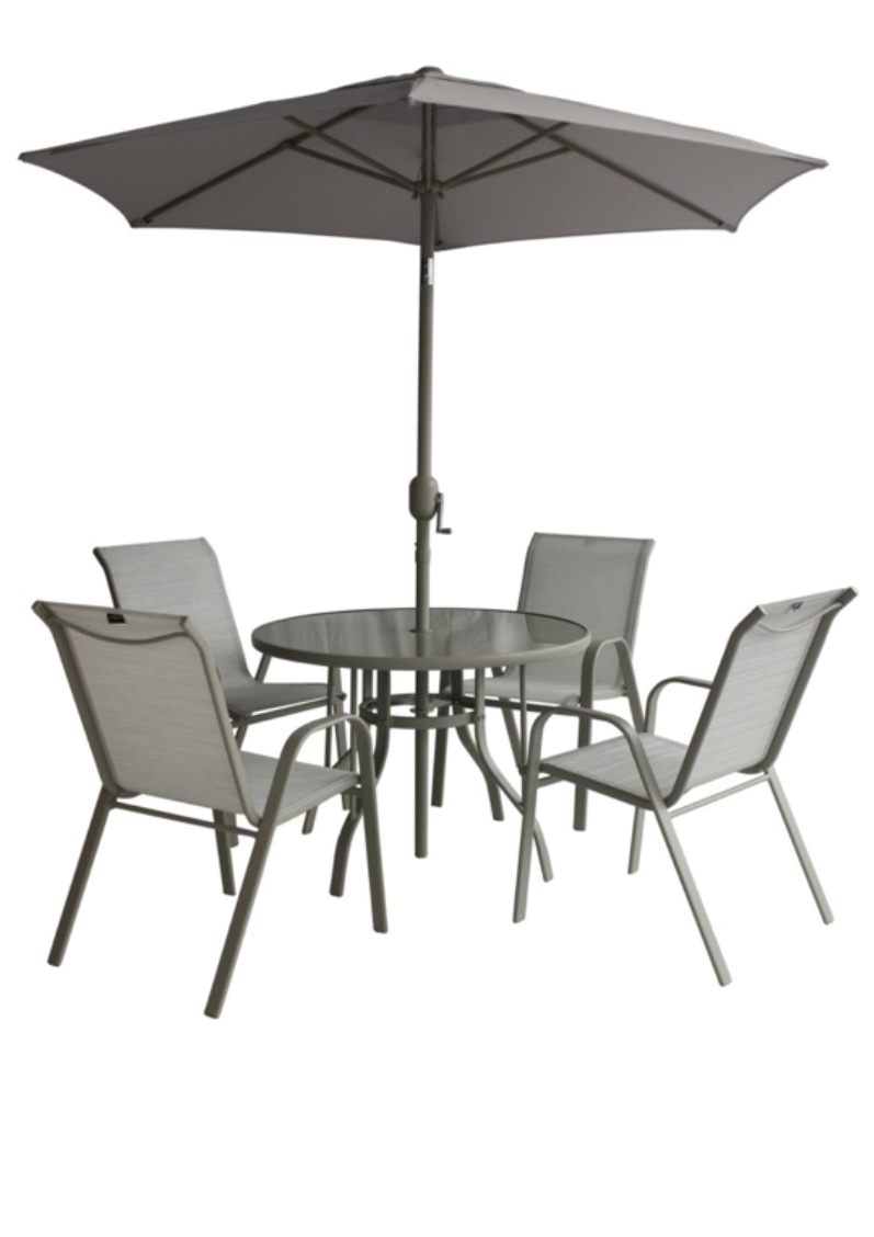 Andorra metal 4 discount seater garden furniture set