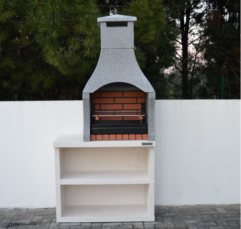 Firenze Masonry Barbecue and Side Table