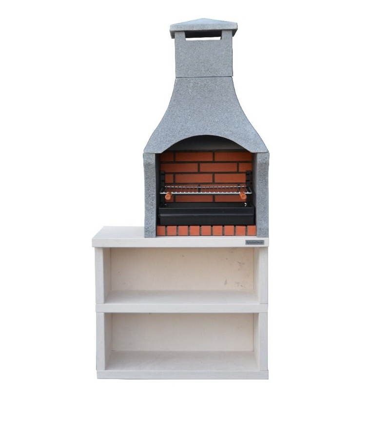 Firenze Masonry Barbecue and Side Table