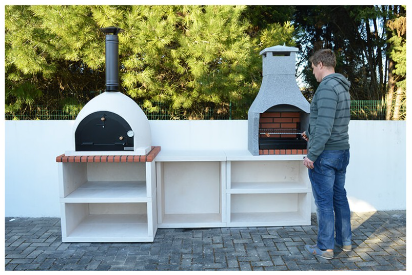Corner Pizza Oven Koolmore Outdoor Modular Kitchen With A Wood