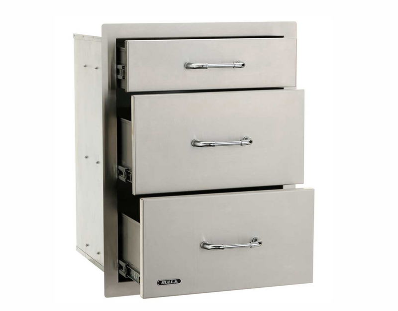 Bull Triple Drawer Stainless Steel - 464cm