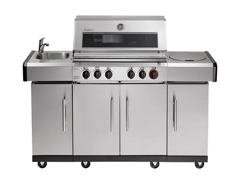 Enders Kansas Pro 4 Sik Profi Turbo Gas Barbecue + Side Burner