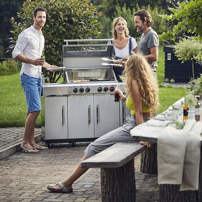 Enders Kansas Pro 4 Sik Profi Turbo Gas Barbecue + Side Burner