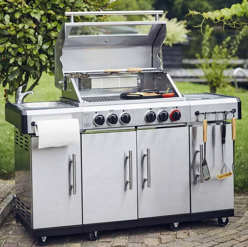Enders Kansas Pro 4 Sik Profi Turbo Gas Barbecue + Side Burner