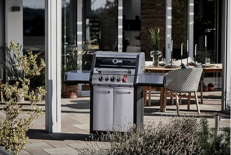 Enders Monroe Pro 3 Sik Turbo 3 Burner Gas BBQ + Side Burner