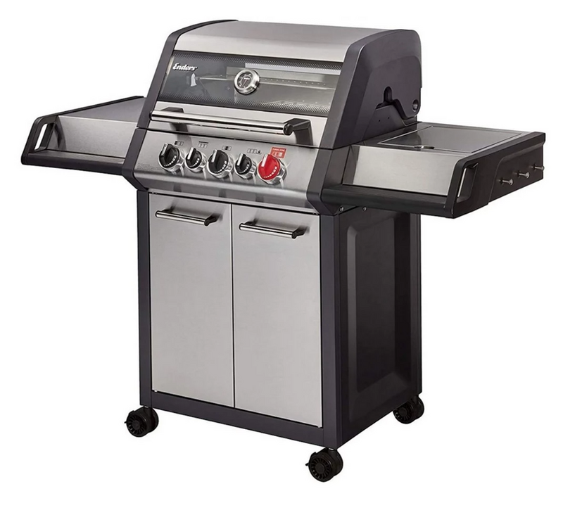 Enders Monroe Pro 3 Sik Turbo 3 Burner Gas BBQ + Side Burner