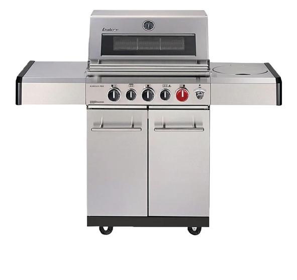 Enders Kansas Pro 3 Sik Turbo 3 Burner Gas BBQ + Side Burner