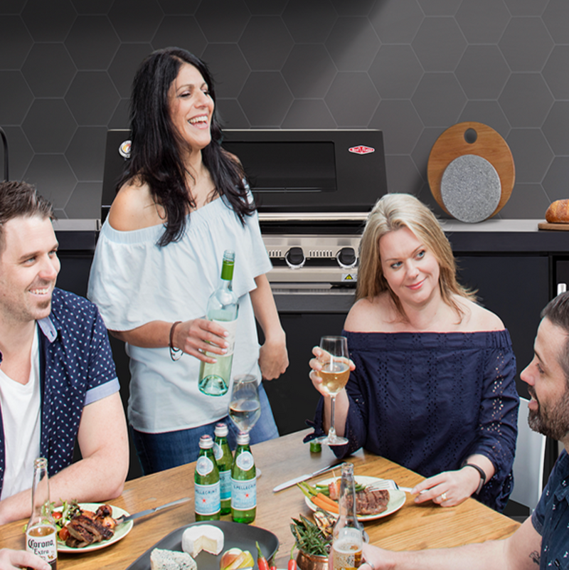 Cabinex Classic Outdoor Kitchen With Signature S3000E 4 Burner BBQ Black