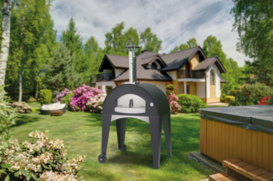 Fontana Amalfi Wood Pizza Oven with Trolley
