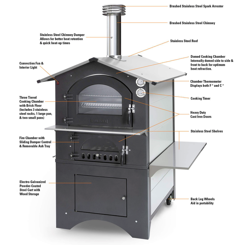 Fontana Gusto Outdoor Wood Fired Oven