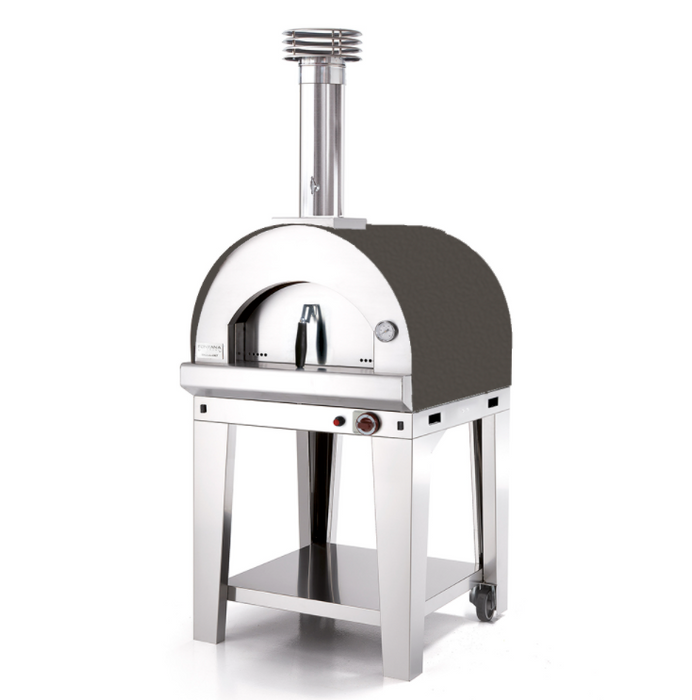 Fontana Margherita Anthracite Gas Pizza Oven Including Trolley