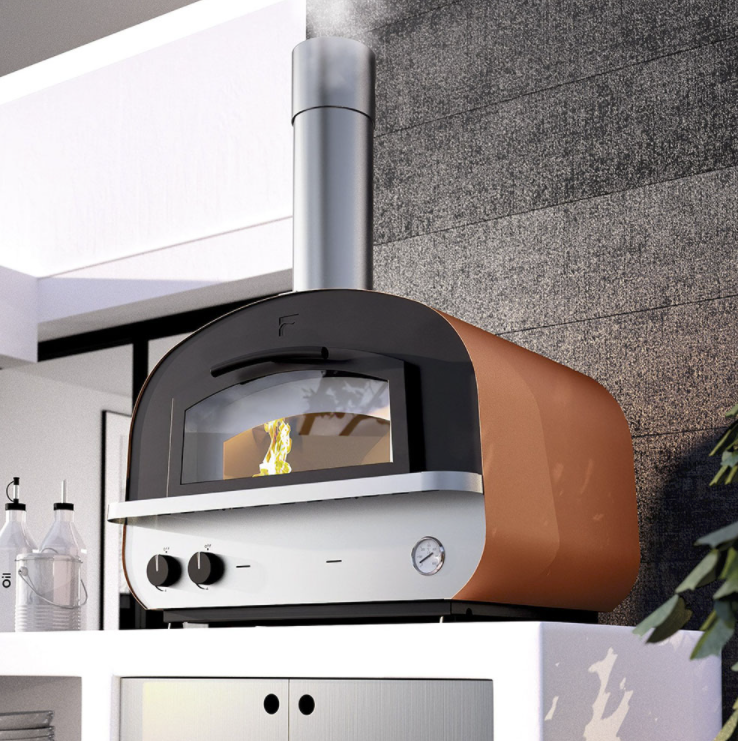 Fontana Piero Build In Hybrid Gas and Wood Pizza Oven