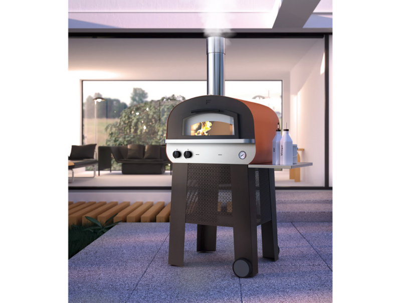 Fontana Piero Build In Hybrid Gas and Wood Pizza Oven