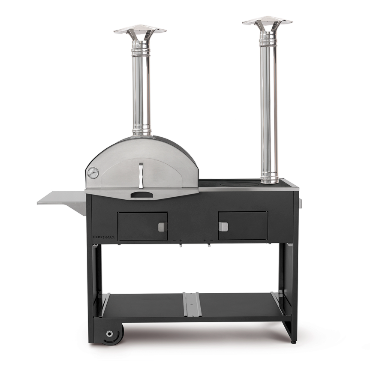 Fontana Pizza and Cucina Charcoal and Wood Fired BBQ Oven