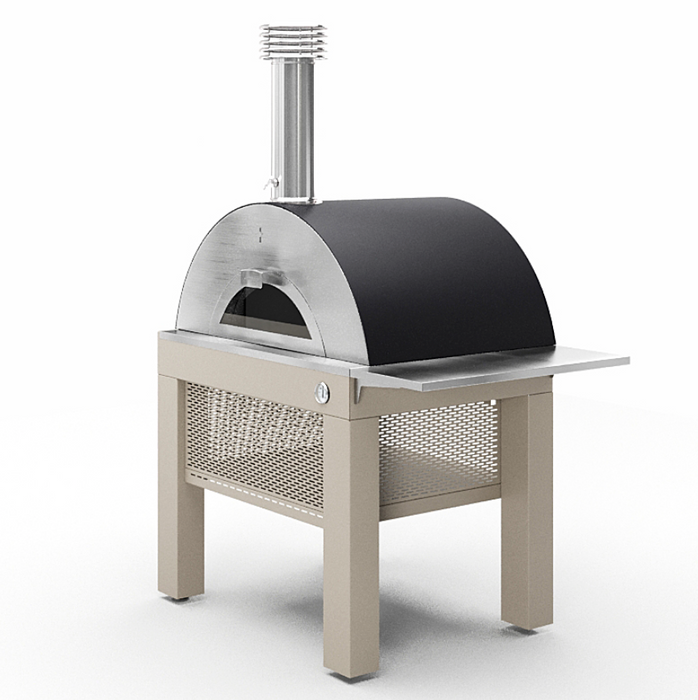 Fontana Riviera Wood Pizza Oven Including Trolley