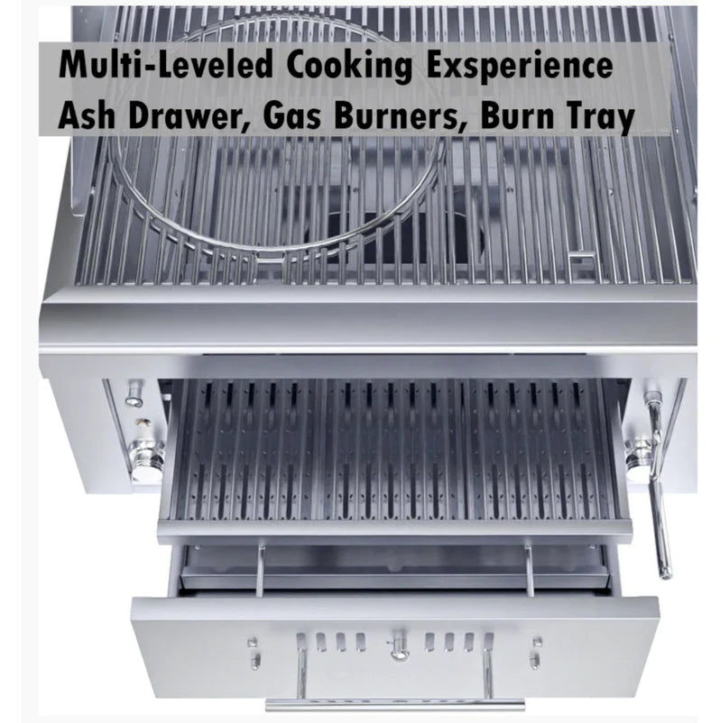 Grillandia Outdoor Kitchen SunStone Gas Hybrid Single zone Grill and Weather Cover - 4m