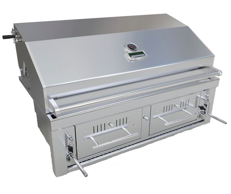 Sunstone 42″ Gas Barbecue Grill Hybrid Dual Zone, Plus Rotisserie Kit