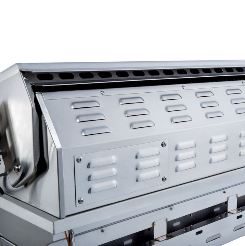 Sunstone Ruby Series 4 Burner Gas Grill with Infrared Rear Burner, Rotisserie Kit, and Cover