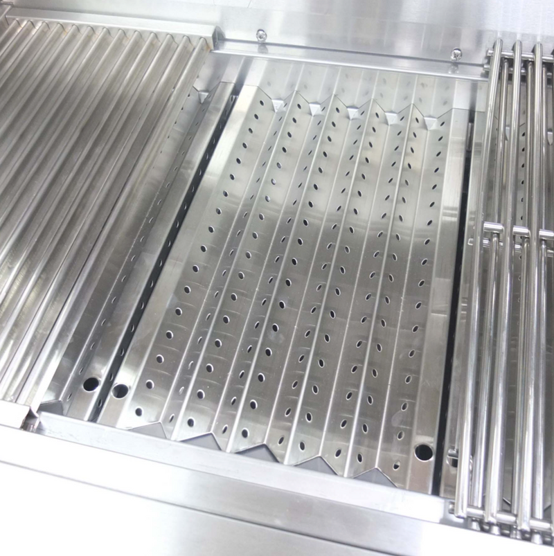 Sunstone Ruby Series 4 Burner Gas Grill with Infrared Rear Burner, Rotisserie Kit, and Cover