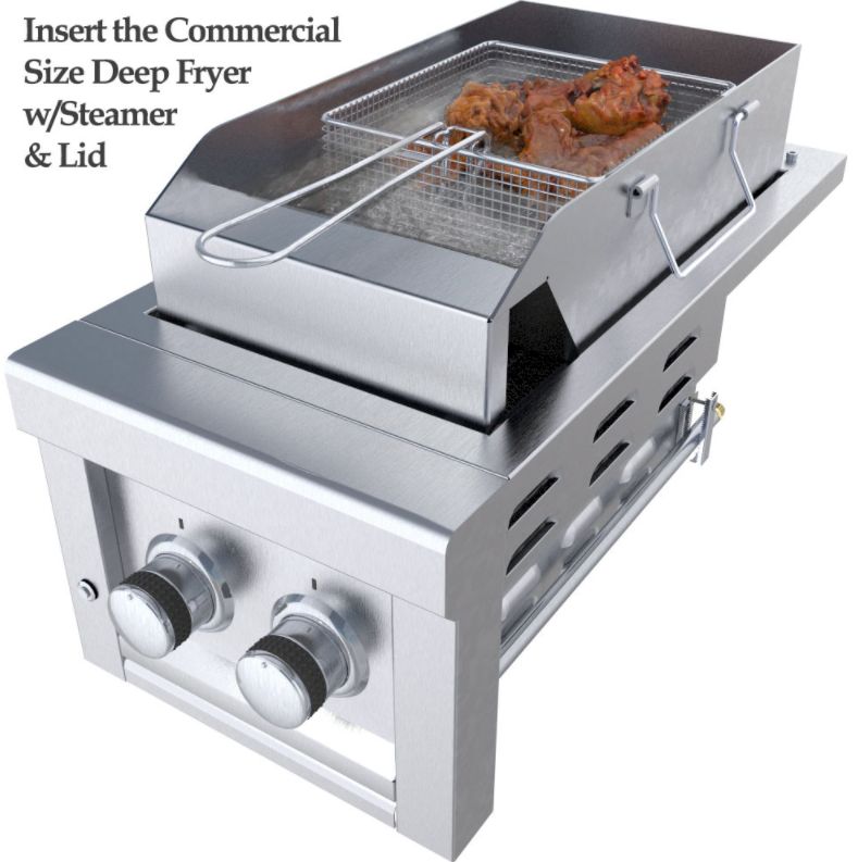 Sunstone Ruby Series Double Slide-in Burner - Complete