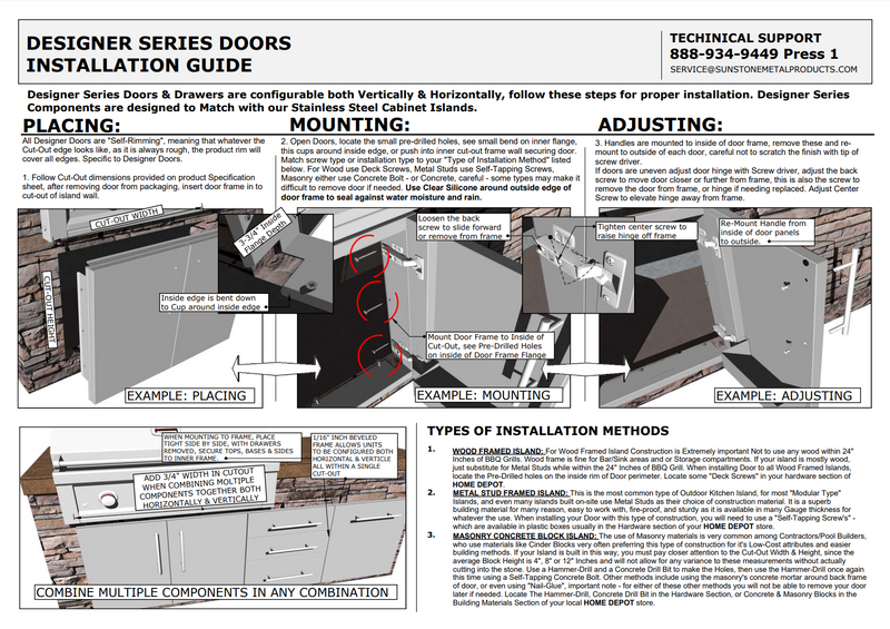 Sunstone Designer Series Double Door 42″