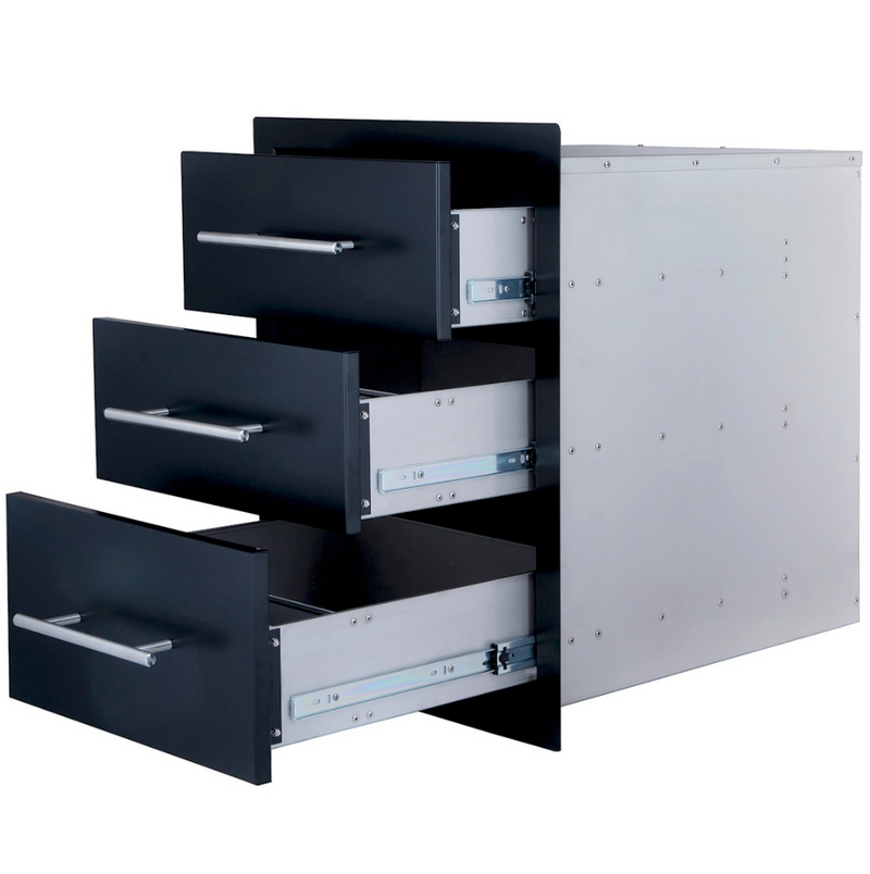 Sunstone Black Series Triple Access Drawer