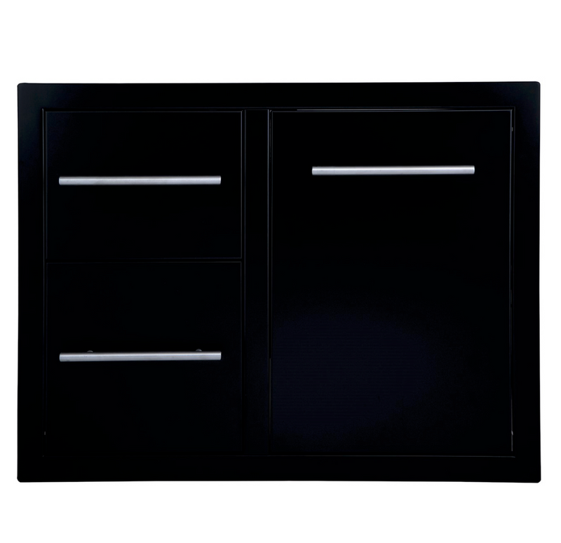 Sunstone Black Series Double Drawer Trash Combo 36″