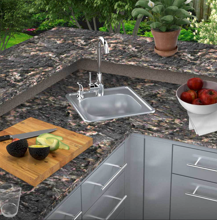 Sunstone Drop In Sink with Tap