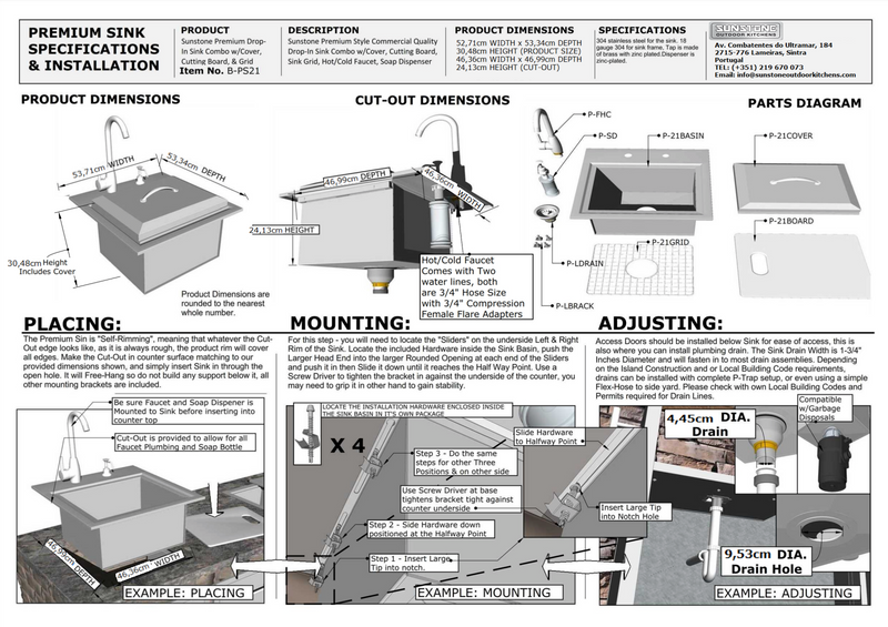 Sunstone Premium Drop In Sink