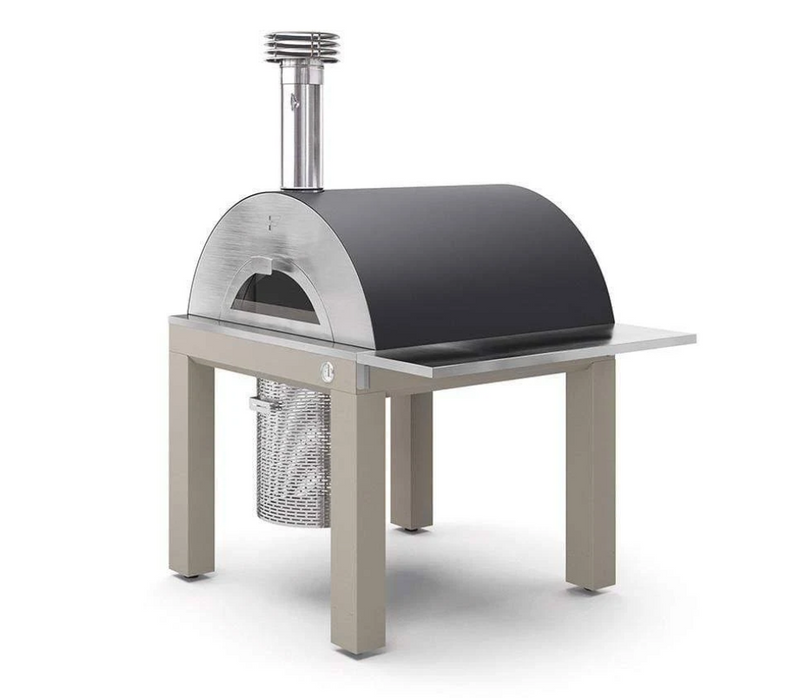 Fontana Bellagio Wood Pizza Oven Including Trolley