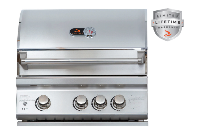 Whistler Burford 3 Burner Barbecue with Rotisserie and Weather Cover