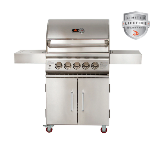 Whistler Bibury 3 Burner Barbecue with Rotisserie and Weather Cover