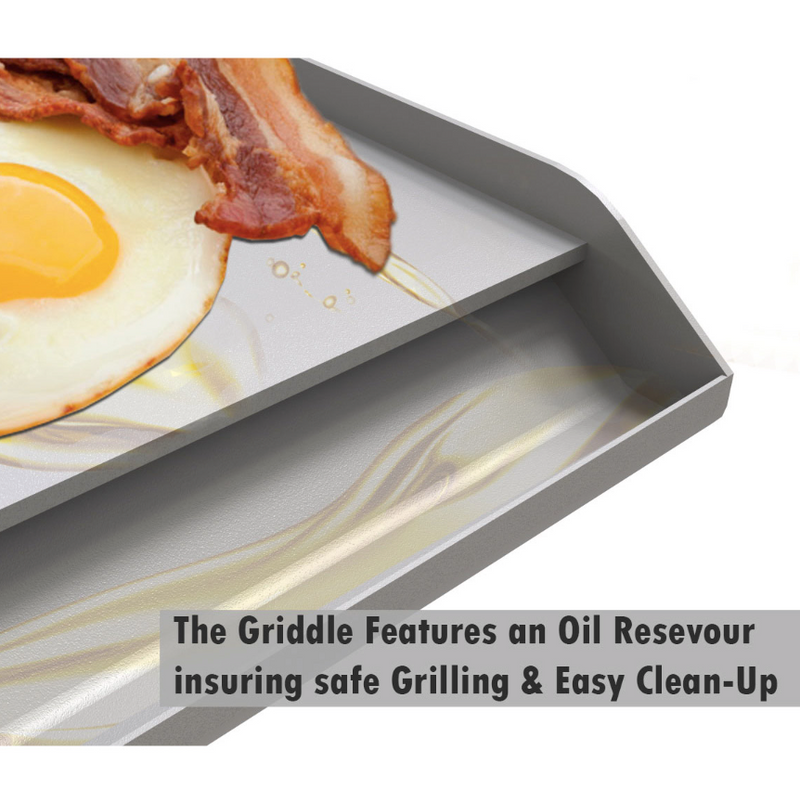 Sunstone Ruby Solid Steel Powder Coated Ruby Griddle