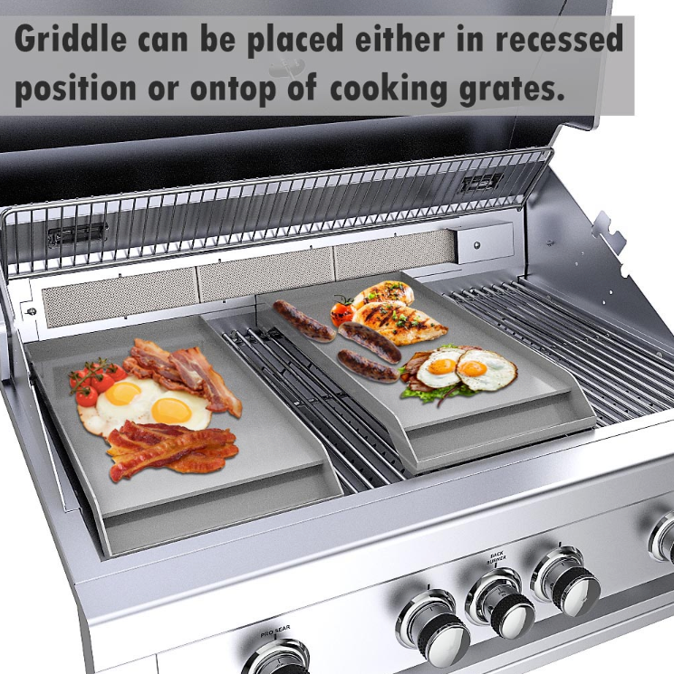 Sunstone Ruby Solid Steel Powder Coated Ruby Griddle