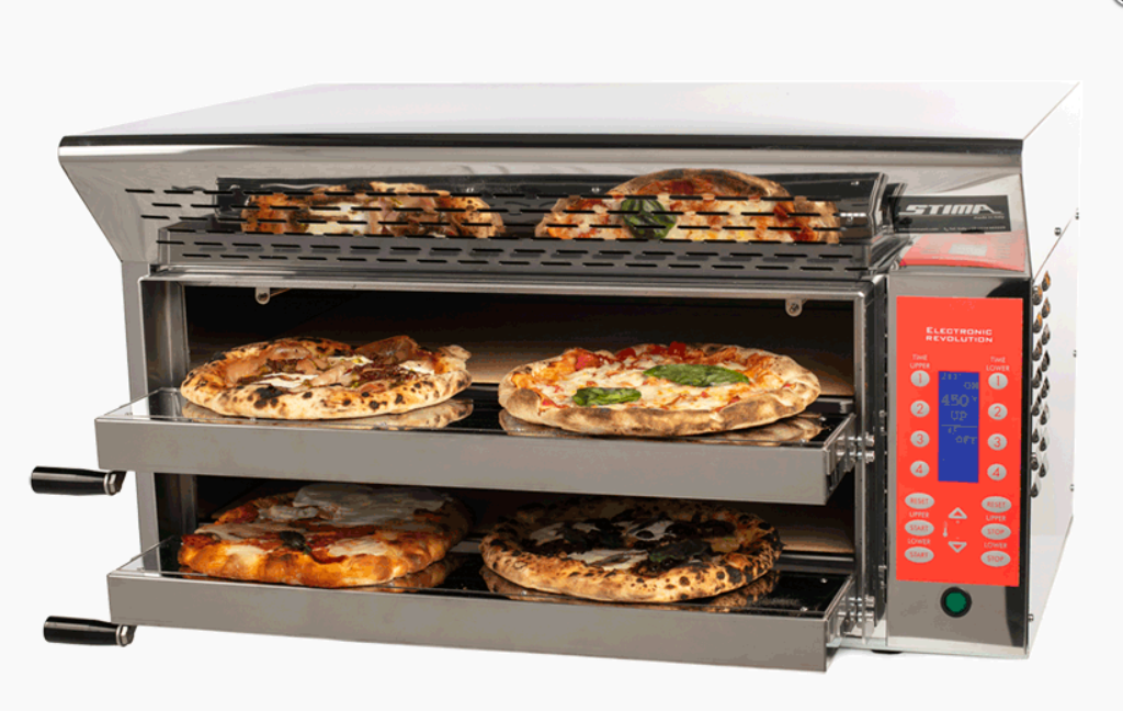 Stima VP2 Evolution xl twin deck hi speed pizza oven