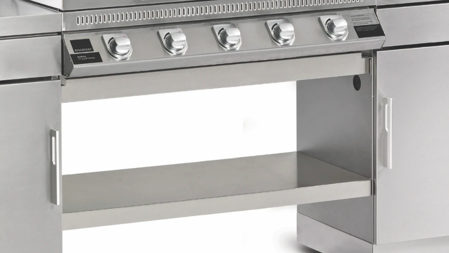 BeefEater 1100 Series ODK  Burner Bottom Shelf - Stainless Steel